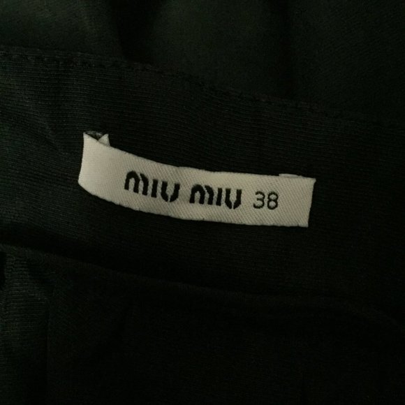 MIU MIU Black Chiffon Skirt MADE IN ITALY - Picture 3 of 6